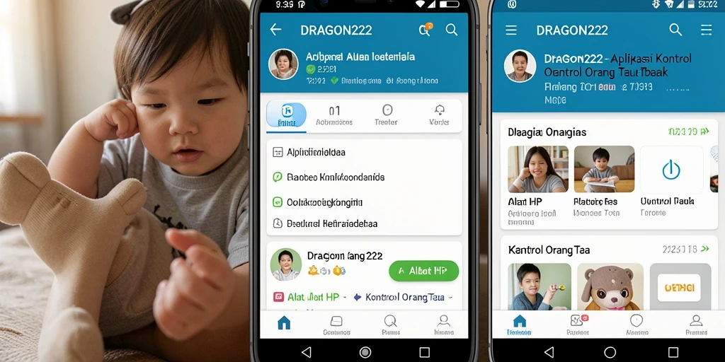 Tampilan antarmuka DRAGON222 yang intuitif untuk kontrol orang tua.
