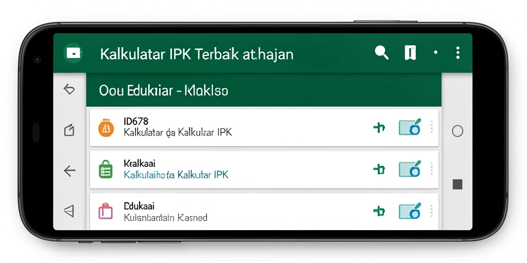 Antarmuka aplikasi Kalkulator IPK yang user-friendly dan efektif.